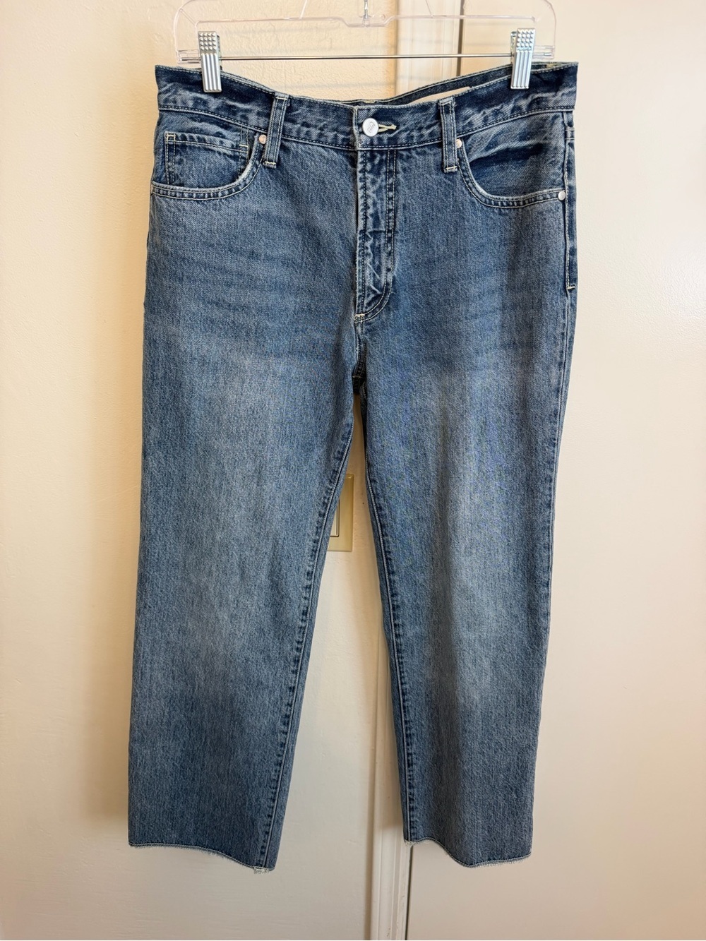 Pilcro and the Letterpress Folio Jeans in Medium Wash Blue Size 28